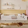 Kinderbett mit Lattenrost und Zaun (90x200 cm) Produktbild-Vorschau 3