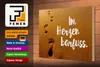 Holzschild Spruch 30x20cm Im Herzen barfuss Sand Schild Produktbild-Vorschau 3