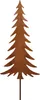 Rostikal Vintage Deko Tannenbaum 33 cm Blumenstecker Produktbild-Vorschau 1