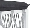 6-tlg. Garten-Lounge-Set mit Kissen Weiß Stahl Produktbild-Vorschau 6