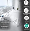 Bettwäsche 155x220 cm Baumwolle Satin Damast Set Gestreift Produktbild-Vorschau 3