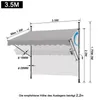 Markýzy Svěrná markýza Balkonová markýza, zatahovací Náhled obrázku produktu 2
