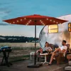 EINFEBEN 3m Sonnenschirm mit LED Solar Marktschirm mit Produktbild-Vorschau 6