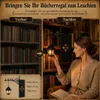 3er Vintage Buchstütze mit Laterne & warmem LED-Licht – Produktbild-Vorschau 6