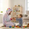 Dámský a pánský overal - Měkké a příjemné pyžamo - Teplé Náhled obrázku produktu 15