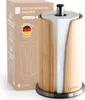 EXITOSO Küchenrollenhalter - Bambus + Edelstahl - stehend Produktbild-Vorschau 1