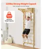 SucceBuy Schwedische Leiterwand 2-in-1, 10-stufiges Produktbild-Vorschau 5