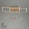 LED ceiling light with LED dots,brown-gold,LED/30W Produktbild-Vorschau 3