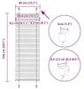 vidaXL Plisovaná roleta černá 40x150 cm šířka látky 39,4 cm Náhled obrázku produktu 7