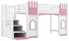 Kinderhochbett mit Stauraumtreppe und Fenster, MDF Kiefer, Produktbild-Vorschau 8
