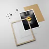 Gerahmtes Poster - Rahmen in heller Eiche - Gold Mund Produktbild-Vorschau 4