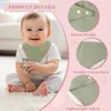 Babybibs - Set van 6 - Bandana-bibs van katoenen mousseline Productafbeelding-voorbeeld 6