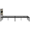 vidaXL Metallbett ohne Matratze Sonoma-Eiche 193x203 cm Produktbild-Vorschau 5