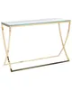 A gold and glass console table on a white background. Náhľad obrázku produktu