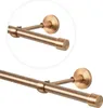 Close-up view of a curtain rod with mounting hardware. Produktbild-Vorschau