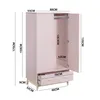 Kleiderschrank Mobili Rebecca Amchor 175x80x55 MDF Kiefer Produktbild-Vorschau 3