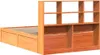 vidaXL Massivholzbett ohne Matratze Wachsbraun 135x190 cm Produktbild-Vorschau 7