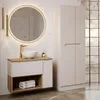 Badezimmer Hochschrank mit 60 cm Breite in Beige, 2 Türen, Produktbild-Vorschau 6