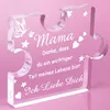A clear acrylic puzzle-shaped decoration with text and graphics. Náhľad obrázku produktu