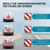Wiltec Rot weiße Warntafel Spanien aus Aluminium mit Produktbild-Vorschau 3