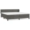 vidaXL Boxspringbett mit Matratze Dunkelgrau 200x200 cm Produktbild-Vorschau 1