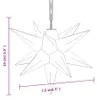 vidaXL, estrellas navideñas LED, 10 unidades, color rojo, Vista previa de la imagen del producto 7