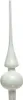 Christbaumspitze Glas 26cm winterweiss glänzend Produktbild-Vorschau 2