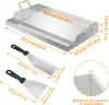 XINZI Edelstahl Grillplatte | 51x32x7cm Universal BBQ Produktbild-Vorschau 7