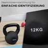 HOMCOM Kettlebell en fonte de 12 kg avec revêtement en Voir les images du produit 5