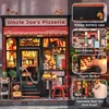 puzzle 3D, mini casa da costruire, pizzeria Uncle Joe, Anteprima dell’immagine prodotto 6