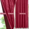Lot de 2 rideaux en velours à motifs floraux, opaques, avec Voir les images du produit 3