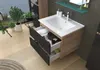 Badmöbel Set Schwarz  / Eiche  Optik Hochglanz Produktbild-Vorschau 5
