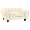 vidaXL Hundesofa Creme 72x45x30 cm Plüsch Podgląd zdjęcia produktu 8