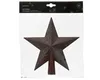 Christbaumspitze Stern mit Glitzer 19cm Kunststoff - Produktbild-Vorschau 1
