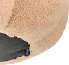 BELIANI Puf okrągły jasny brąz materiał boucle ø 60 x 27 cm Podgląd zdjęcia produktu 4