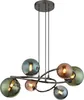 Globo Lighting Hängeleuchte Metall grau matt, Glaskugeln, Produktbild-Vorschau 2