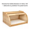Brotkasten Holz Natur Groß 38x28x18 cm – Traditioneller Produktbild-Vorschau 4