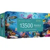 The image shows the packaging of a 13500-piece puzzle with an underwater theme. Produktbild-Vorschau