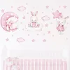 Wandtattoo Kinder Tier WandstickerKaninchen Tanz Ballon, Produktbild-Vorschau 3
