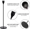 6er-Set Kerzenständer für 3/4 Zoll Dicke Kerzen,Schwarze Produktbild-Vorschau 5