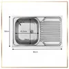 Szafka Kuchenna 80 cm Dąb Sonoma + Zlewozmywak + Bateria Podgląd zdjęcia produktu 7