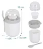 Relaxdays, ensemble de 4 boîtes à muesli portables, avec 3 Voir les images du produit 4