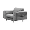 BEAUTYSOFA | Couchgarnitur VENEZIA Samtstoff Hellgrau – Produktbild-Vorschau 11