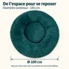IvoQ Panier pour chien donut 100 cm - Coussin moelleux pour Voir les images du produit 3