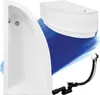 Wanna Akrylowa Zestaw 4w1 Asymetryczna 150x70 Lewa Biała + Podgląd zdjęcia produktu 2