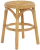 KRINES HOME Hocker aus natürlichem Rattan / Rattanhocker Produktbild-Vorschau 2