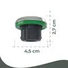 A close-up product shot of a replacement part for a kitchen appliance, with measurement indicators. Produktbild-Vorschau