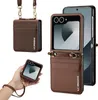 Handyhülle für Samsung Galaxy Z Flip 7, Leder Crossbody Produktbild-Vorschau 2