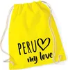 Huuraa Turnbeutel Peru my love 12 Liter Yellow Baumwolle Produktbild-Vorschau 1