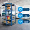 Scaffale angolare Blu 180 x 90 x 42 x 60 cm Anteprima dell’immagine prodotto 6